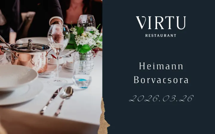 Heimann borvacsora a VIRTU-ban