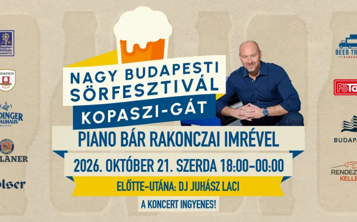 Piano bár Rakonczai Imrével - Nagy Budapesti Sörfesztivál - Kopaszi-gát