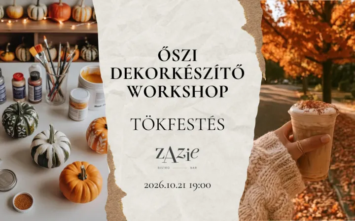 Őszi dekorkészítő workshop - tökfestés