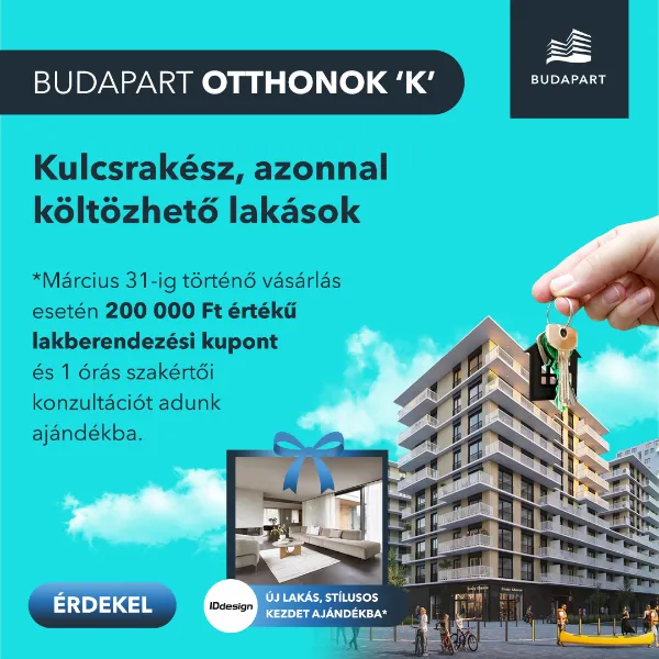 IDdesign lakberendezési kupon és lakberendezési tanácsadás a BudaPart Otthonok ’K’ épület lakásvásárlói számára