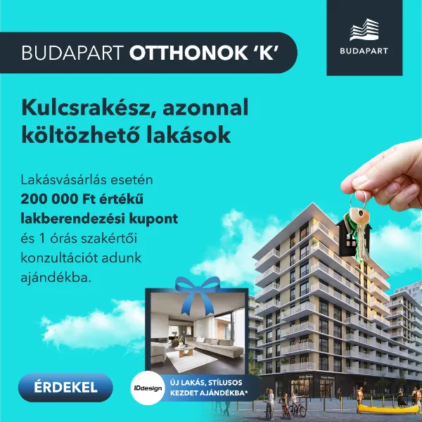 IDdesign lakberendezési kupon és lakberendezési tanácsadás a BudaPart Otthonok ’K’ épület lakásvásárlói számára