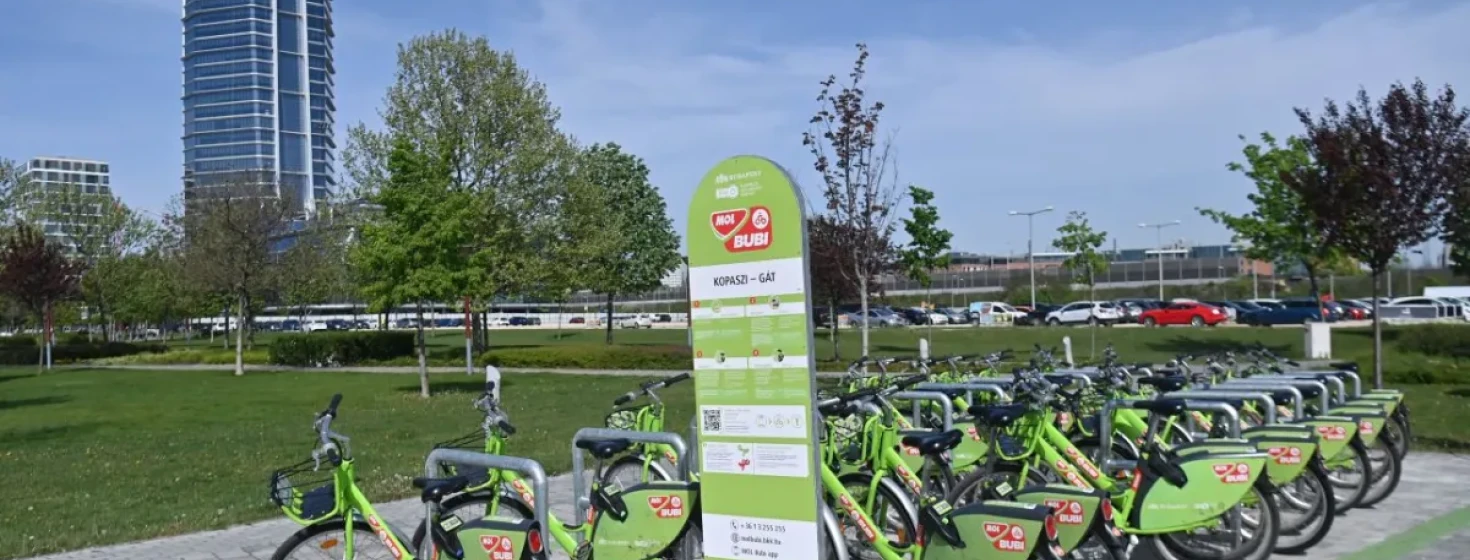 Új Mol Bubi-állomást adtak át a Kopaszi-gátnál