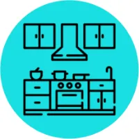 Fully equipped kitchen